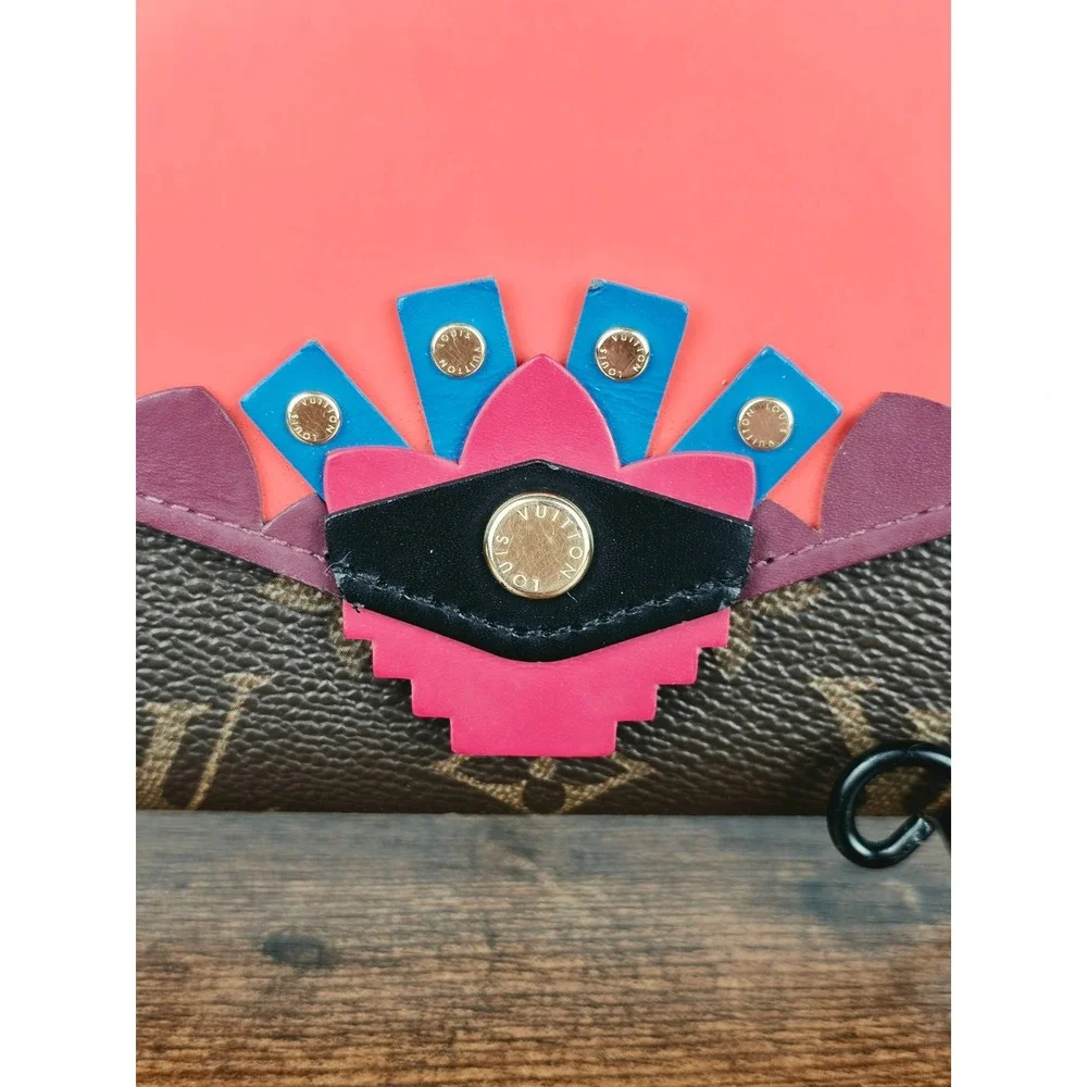 Louis Vuitton Monogram Totem Sarah Wallet Flamingo Limited Ed.